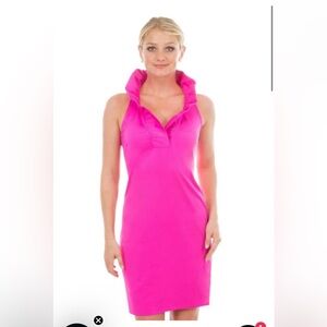 NWOT Gretchen Scott Sleeveless Ruffle Neck Dress SZ: XS